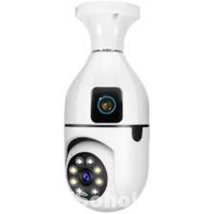 Champion Double Lens PTZ Bulb Wifi IP Camera